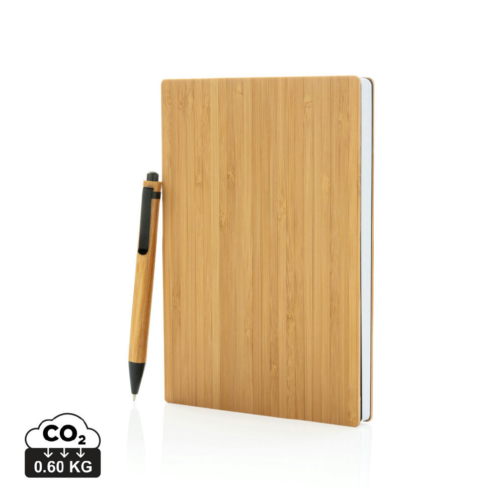 Product image A5 Bambus Notizbuch & Stift Werbeartikel