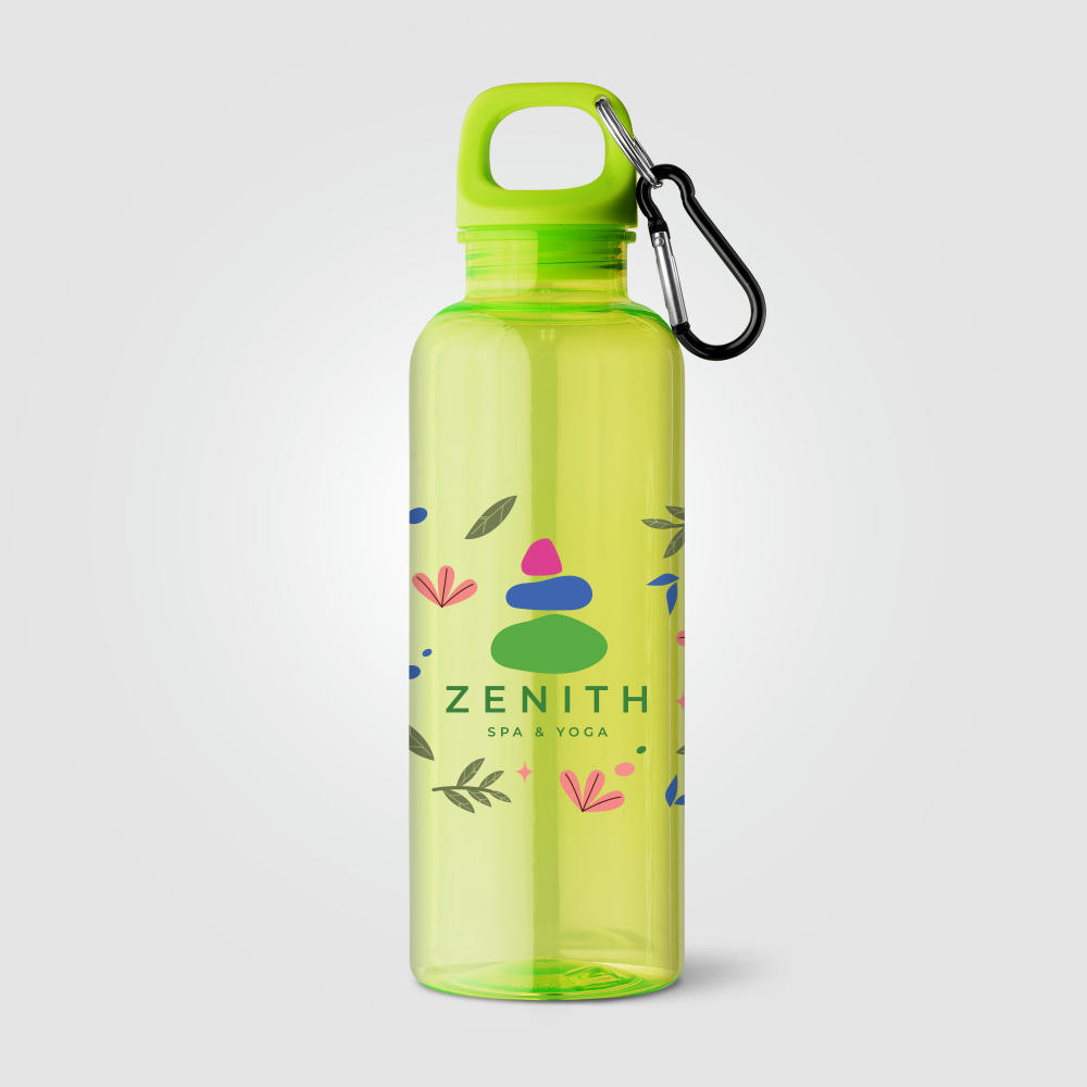 Product image Doli Fahrradflasche mit Schraubverschluss und Karabinerclip aus rPET – 500 ml Werbeartikel