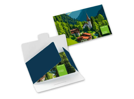 POLYCLEAN rPET Displaytuch 18x18 cm im Papieretui, All-Inclusive-Paket  Werbeartikel