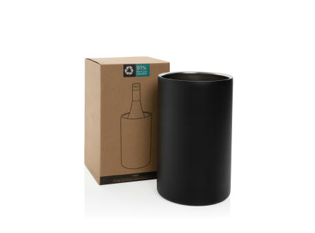 Vino Weinkühler aus RCS-zertifiziert recyc. Stainless-Steel Werbeartikel