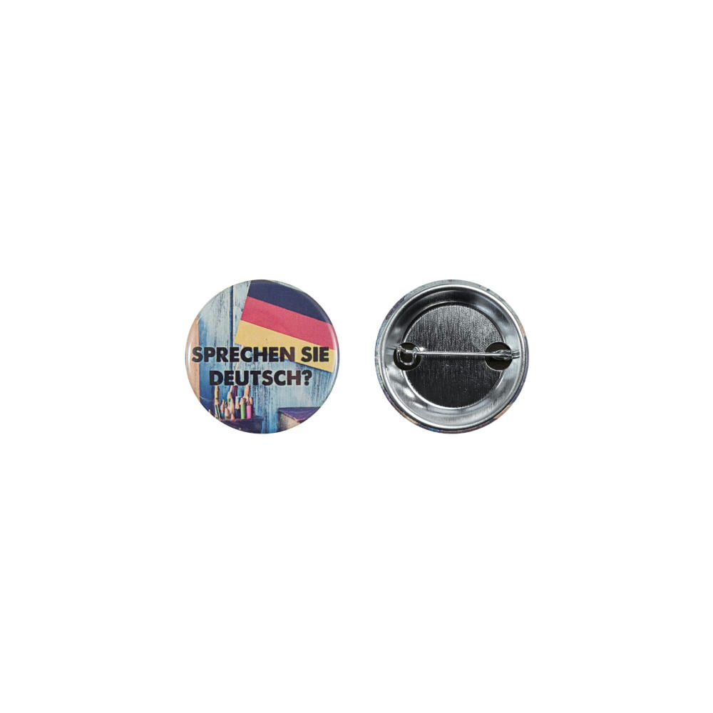 Product image Metallbutton 37mm mit doppelt gesicherter Nadel Werbeartikel