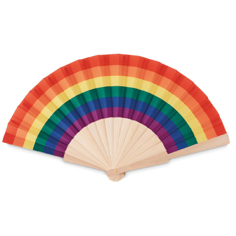 Product image Fächer regenbogenfarbig Werbeartikel