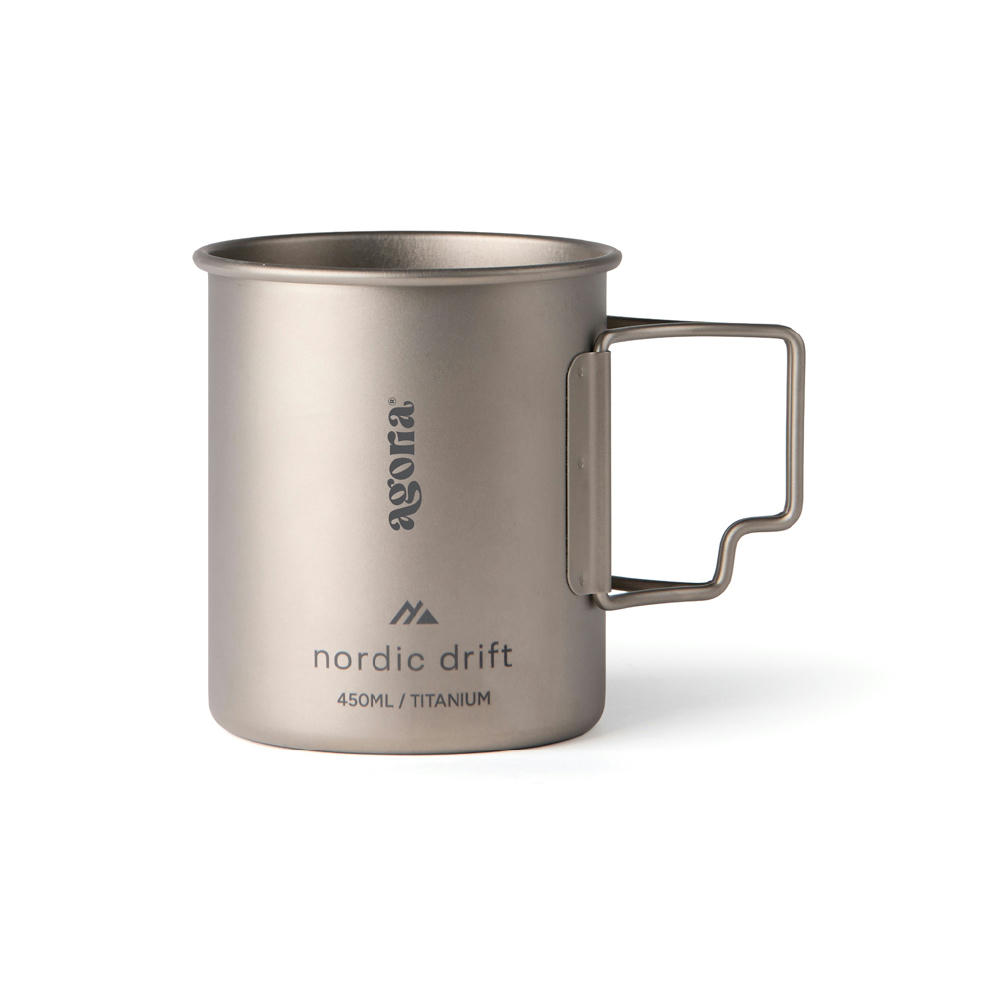 Nordic Drift Trail Ultraleichte Titan-Becher 450ml Werbeartikel
