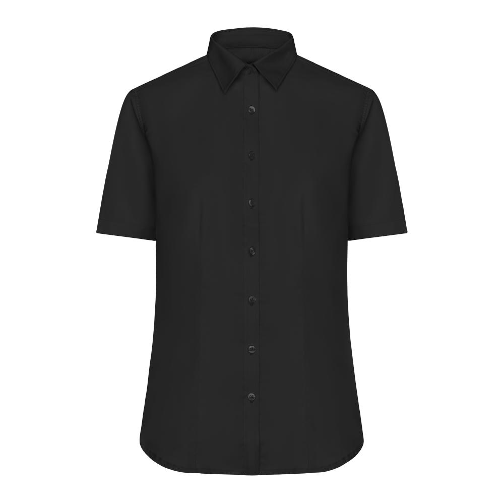 Ladies' Shirt Shortsleeve Micro-Twill - Klassisches Shirt in pflegeleichter Baumwollqualität Werbeartikel
