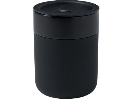 Product image Java 330 ml Keramikbecher mit Silikonhülle und Kunststoffdeckel bedrucken