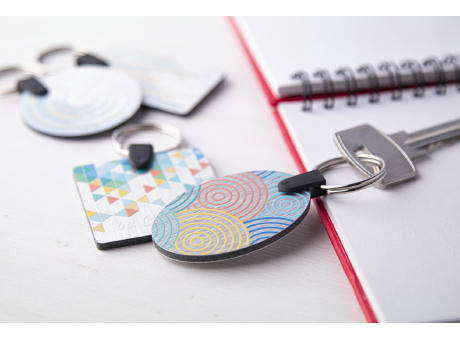 Schlüsselanhänger (oval) Aluudy B bedrucken