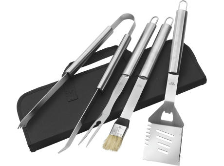 Grillbesteck aus Edelstahl Silas Werbeartikel