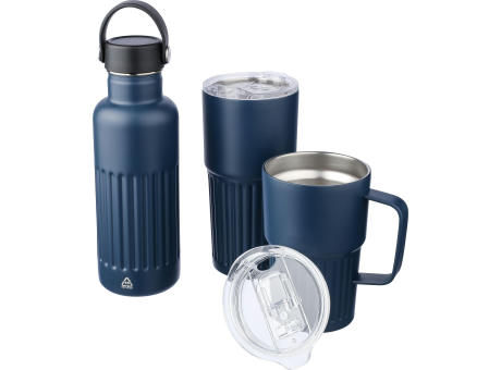 Recycelter doppelwandiger Trinkbecher aus Edelstahl (500 ml) Kael Werbeartikel