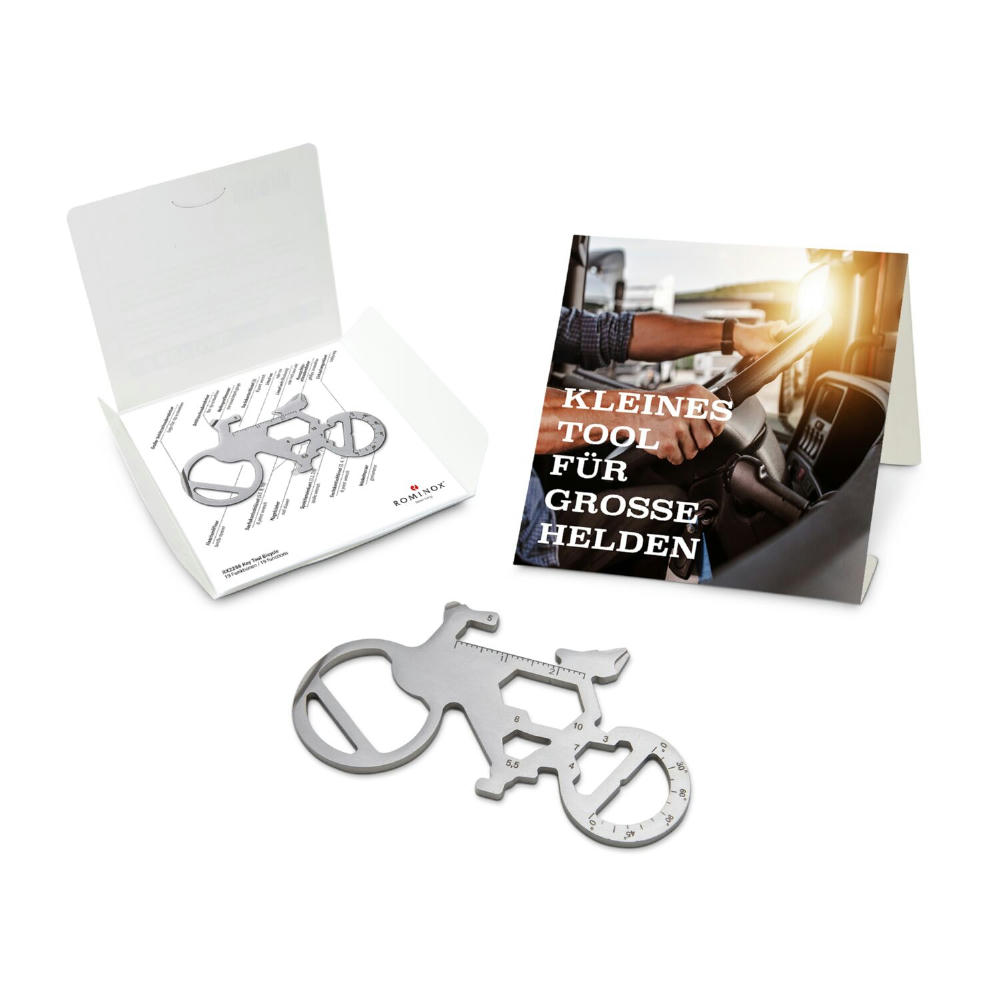 Geschenkartikel: ROMINOX® Key Tool Truck / LKW (22 Funktionen) im Motiv-Mäppchen Große Helden Werbeartikel