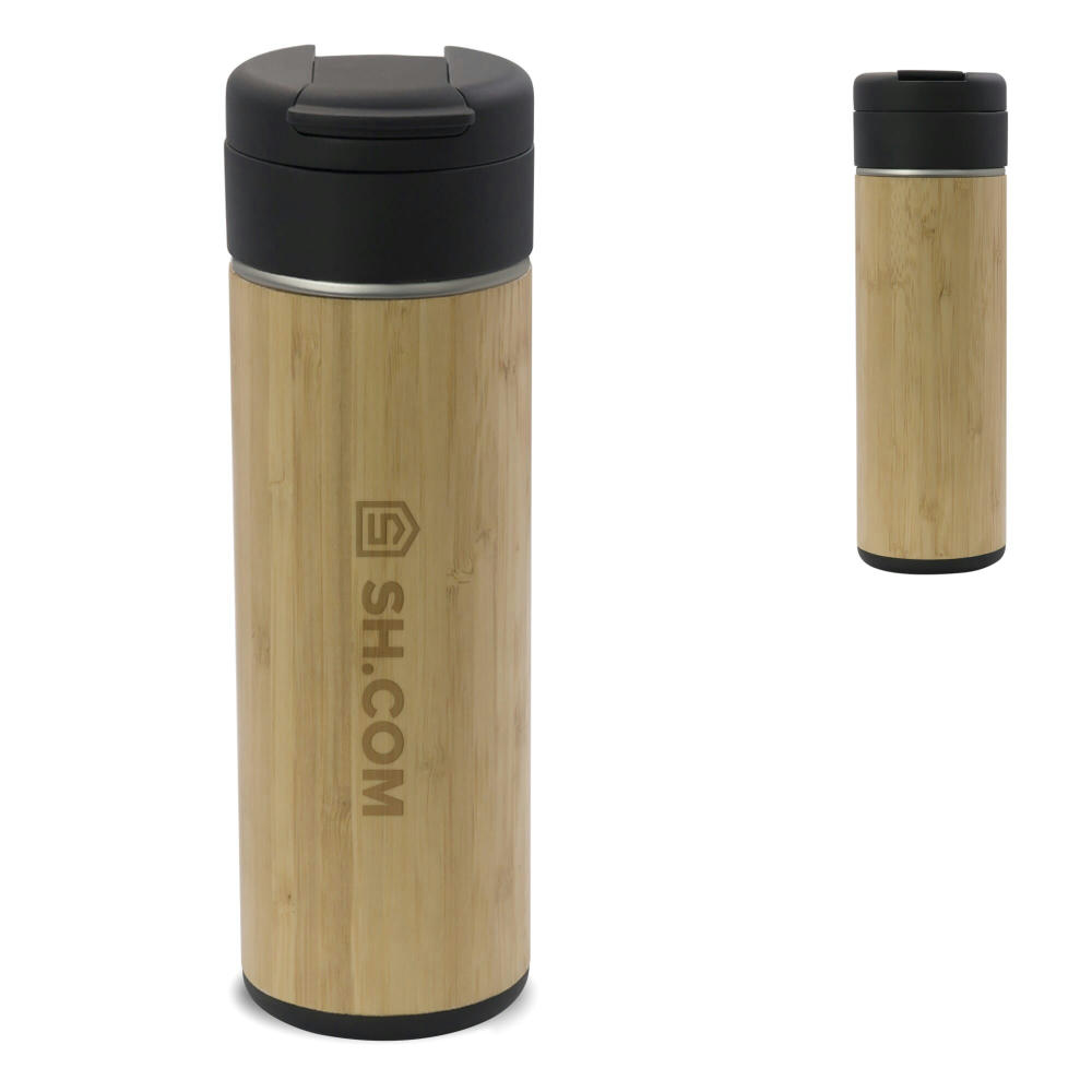 Product image Isolierbecher Flow Bambus 400ml Werbeartikel