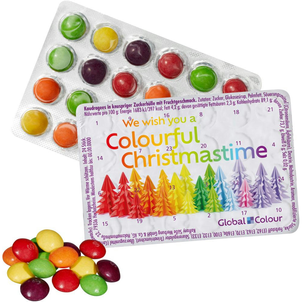 Product image Kleinster (Advents-) Kalender der Welt mit SKITTLES® Original Fruity Candy Werbeartikel