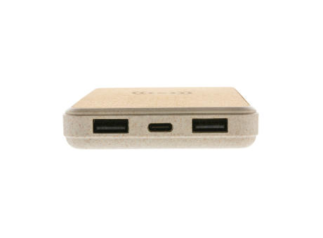 Kork und Weizen 8.000 mAh Wireless Powerbank bedrucken