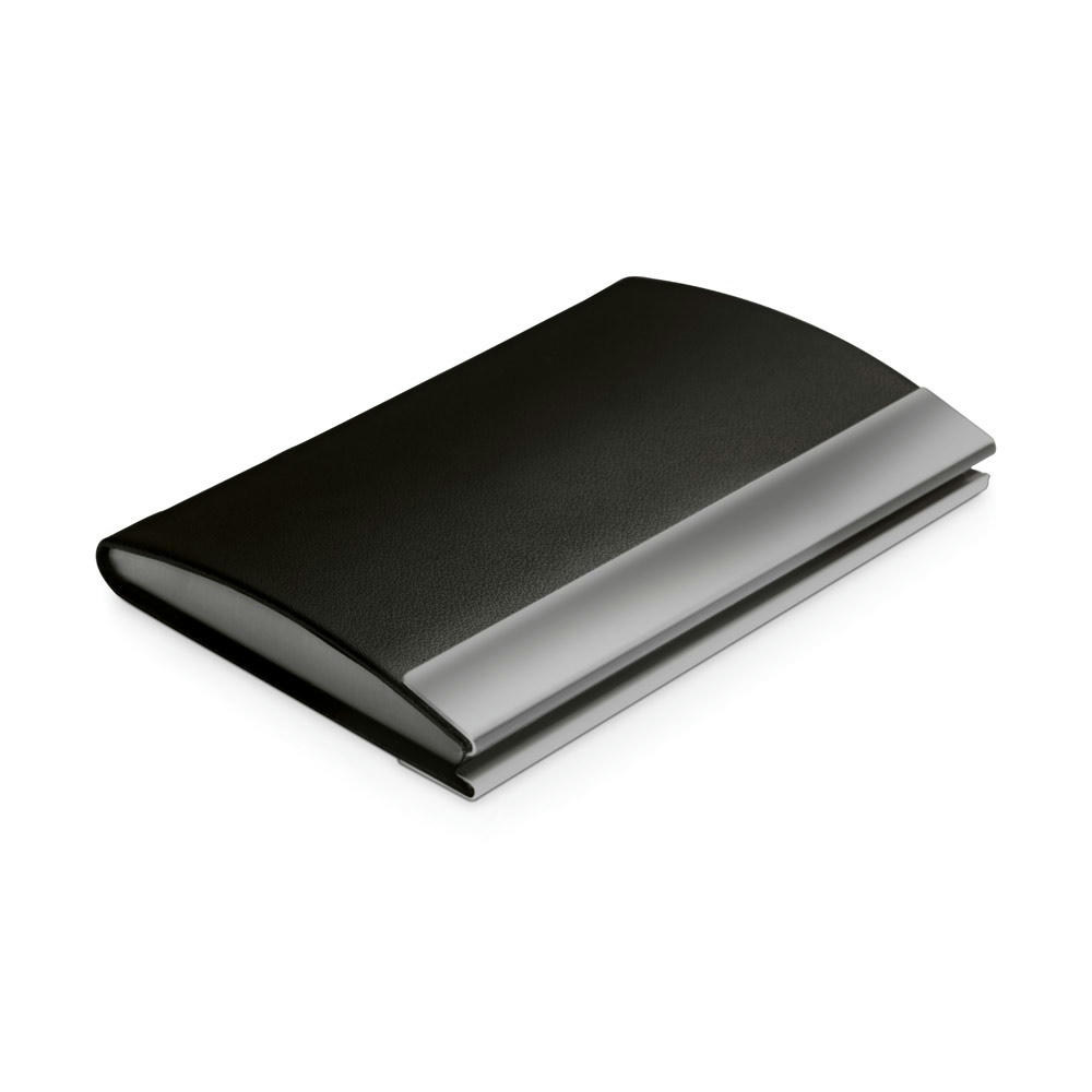 Product image SANDLER. Metall- und PU-Kartenhalter Werbeartikel