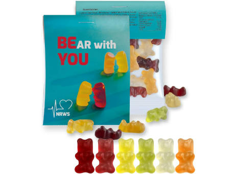 Product image Gummibärchen, ca. 15g, Express Midi-Tüte mit Werbereiter Werbeartikel