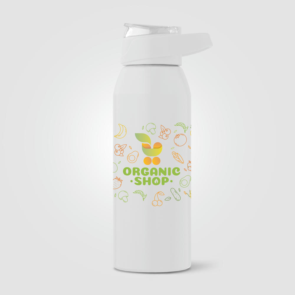 Lyse Sportflasche aus recyceltem Edelstahl - 710 ml Werbeartikel