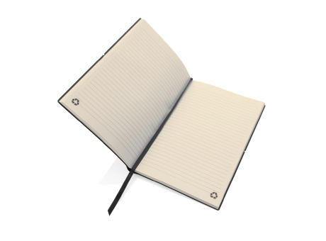 A5 Notizbuch aus GRS recyceltem Leder bedrucken