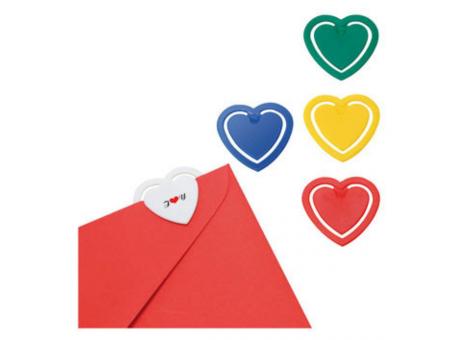 Zettelklammer "Herz", mini bedrucken