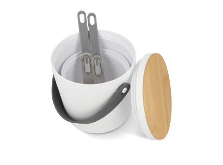 Lunch-Behälter R-PP &amp; Bambus Werbeartikel