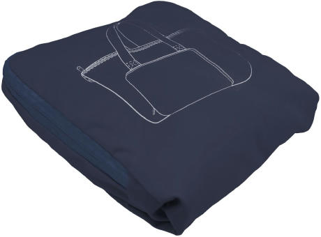 Faltbare Reisetasche 'Tenerife', Polycotton Mitternachtsblau bedrucken
