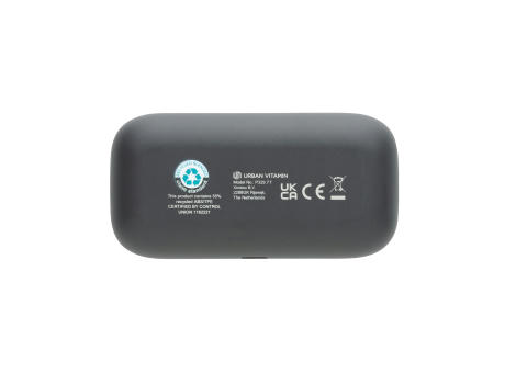 Urban Vitamin Pacifica Ohrhörer aus RCS recycelt. Kunststoff Werbeartikel