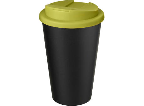 Americano® Eco 350 ml recycelter Becher mit auslaufsicherem Deckel bedrucken