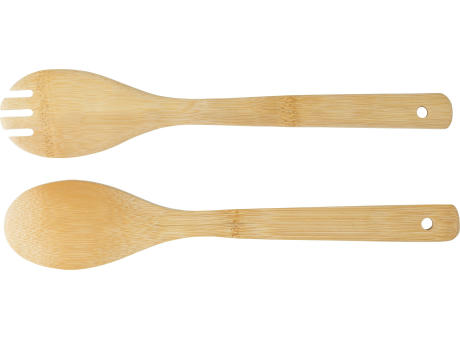Salatbesteck Charlotte aus Bambus Werbeartikel