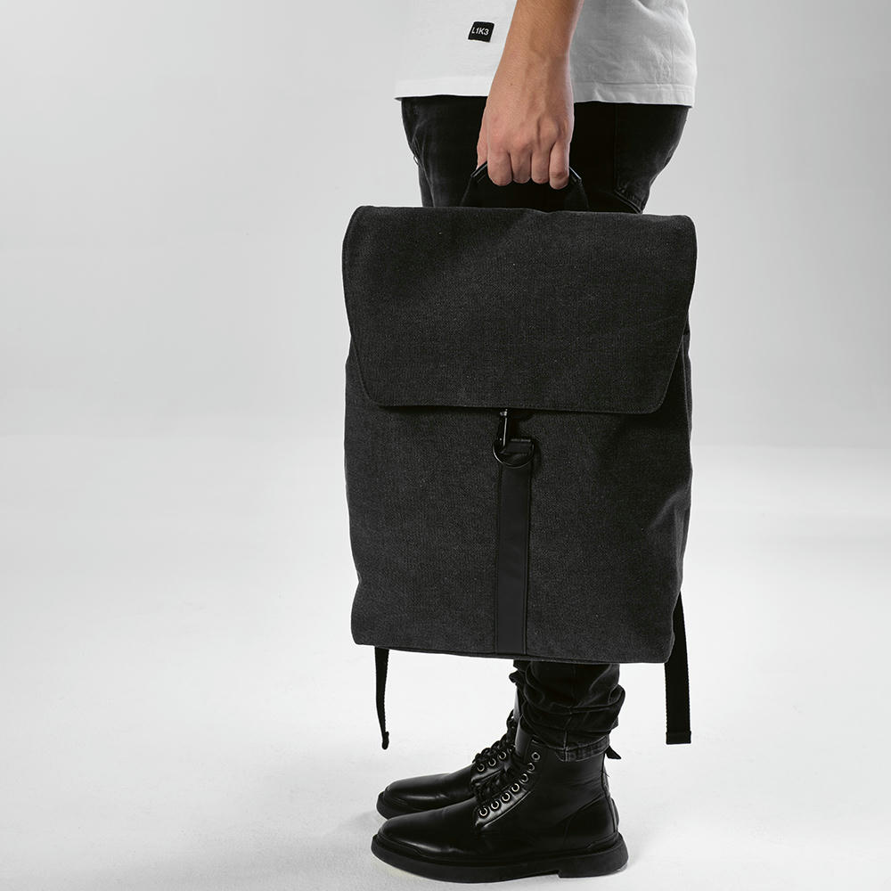 Prague Laptop Rucksack 25L recy. Baumwolle  Werbeartikel