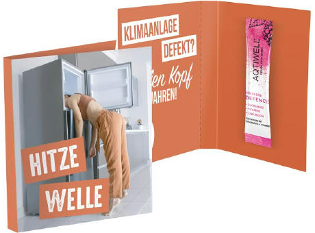 Werbekarte Midi Aqtiwell® Werbeartikel