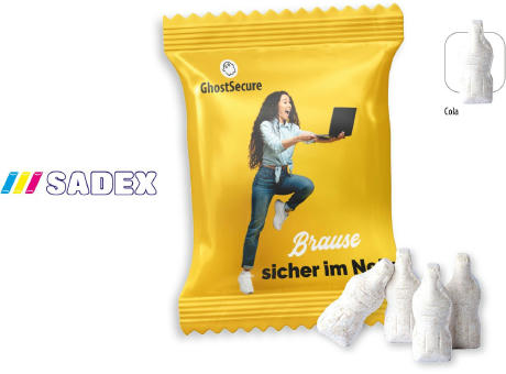 Product image SADEX Brause Fläschchen Werbetüte, 4 Stück, Inhalt: SADEX Brause Fläschchen Cola Werbeartikel