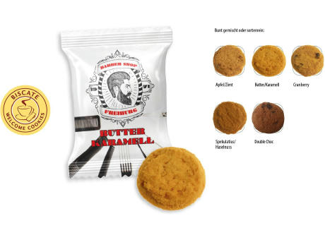 Product image Coffee Cookies Flowpack, 1 Stück, Inhalt: Coffee Cookies Spekulatius, Haselnuss Werbeartikel