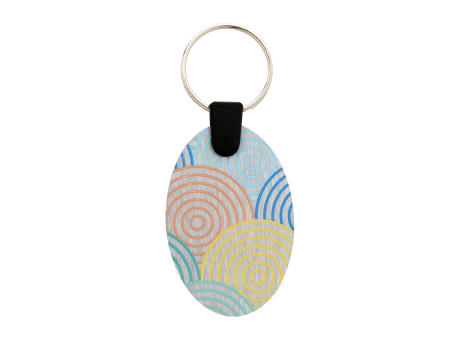 Schlüsselanhänger (oval) Aluudy B bedrucken