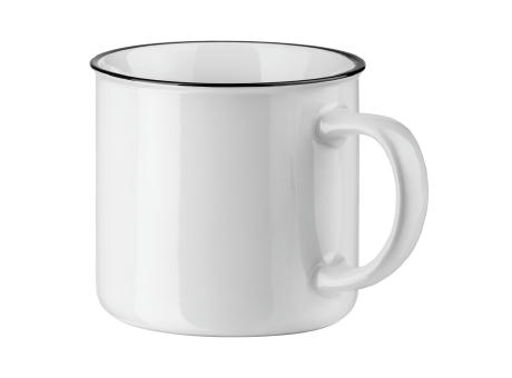 Product image VERNON WHITE. Tasse aus Keramik 340 mL bedrucken
