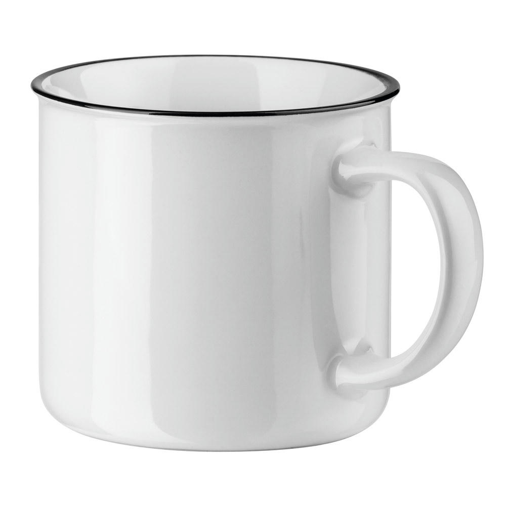 Product image VERNON WHITE. Tasse aus Keramik 340 mL Werbeartikel