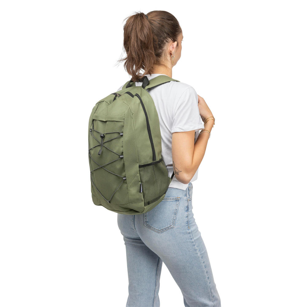 rPET-Polyester (600D) Abenteuerrucksack Jari Werbeartikel