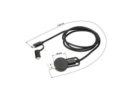 Schnell-Ladekabel "Flexi", 5 in 1 Werbeartikel