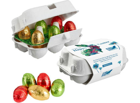 Product image 6er Ostereier-Karton mit Ferrero Küsschen Eiern Werbeartikel