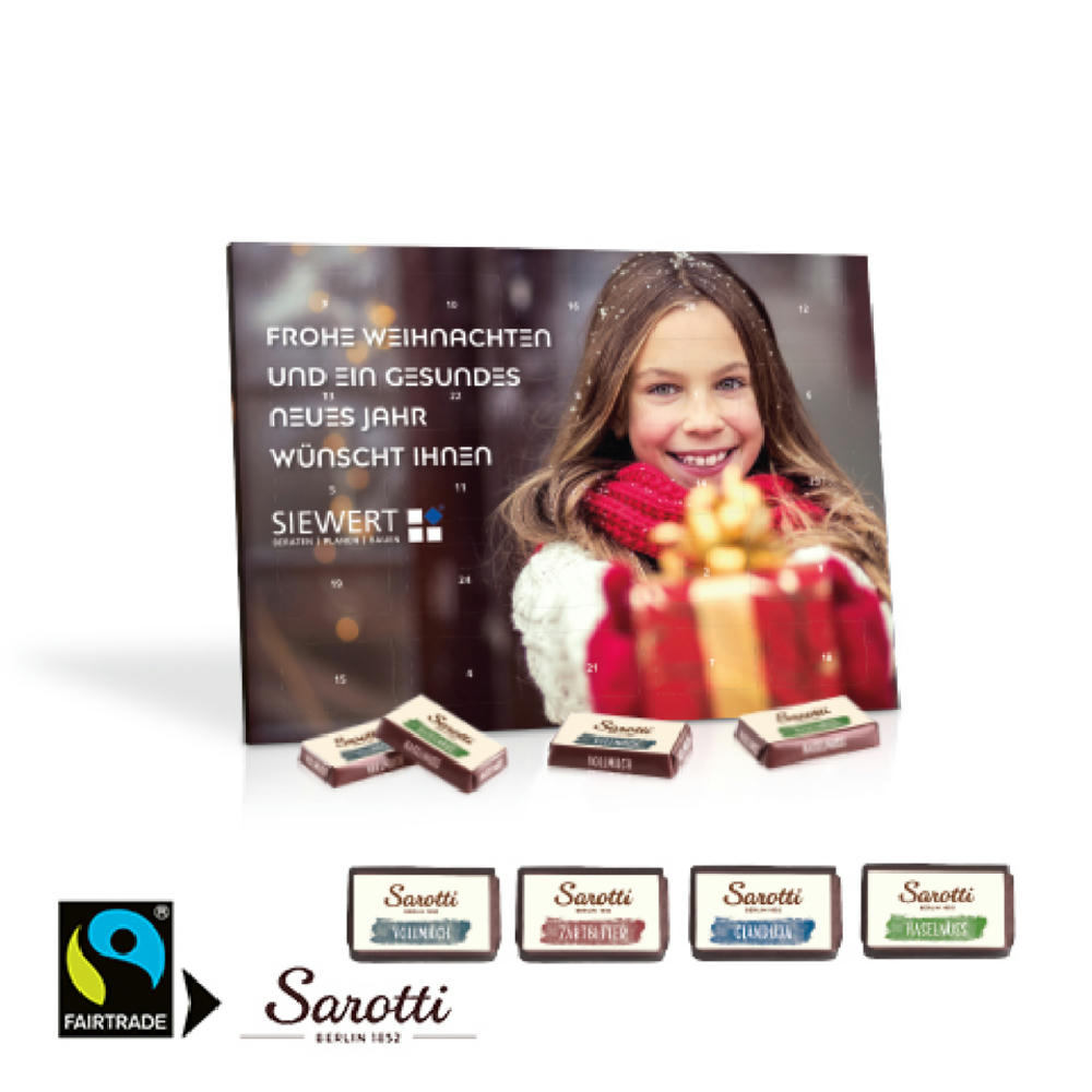 Tisch-Adventskalender Sarotti "Business Exklusiv" Werbeartikel