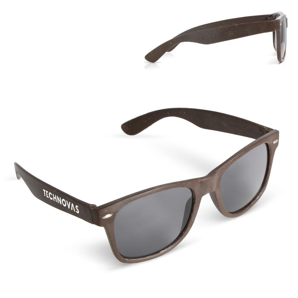 Sonnenbrille Justin Kaffee-Faser UV400 Werbeartikel