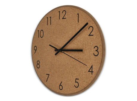 Wanduhr aus Kork Werbeartikel