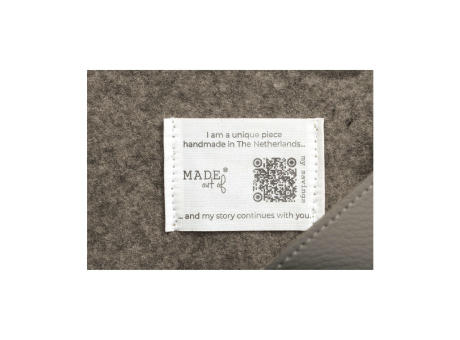 Recycled Felt & Apple Leather Laptop Sleeve 15/16" Werbeartikel