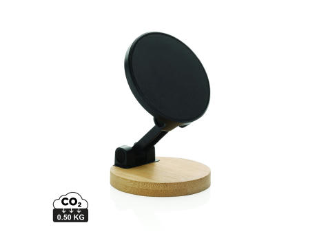 Product image Magmount Telefonständer aus RCS rec. Kunststoff und Bambus Werbeartikel