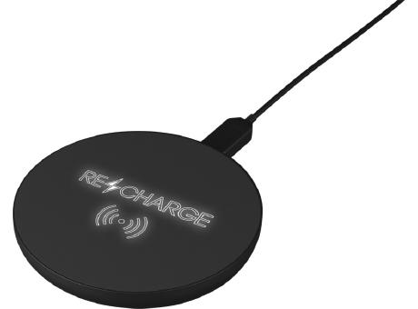 SCX.design W12 kabellose Ladestation mit Leuchtlogo Werbeartikel