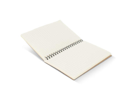 Notizbuch aus recyceltem Leder Midi Werbeartikel