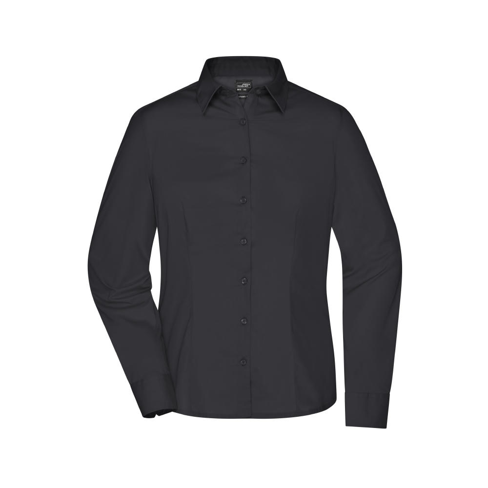 Ladies' Business Shirt Long-Sleeved - Klassisches Shirt aus strapazierfähigem Mischgewebe Werbeartikel