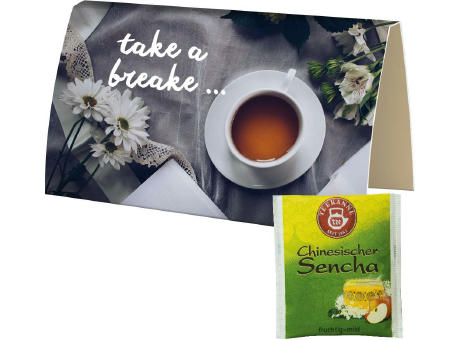 Product image Beuteltee Chinesischer Sencha, ca. 1,75g, Werbekarte A6 gefaltet Werbeartikel