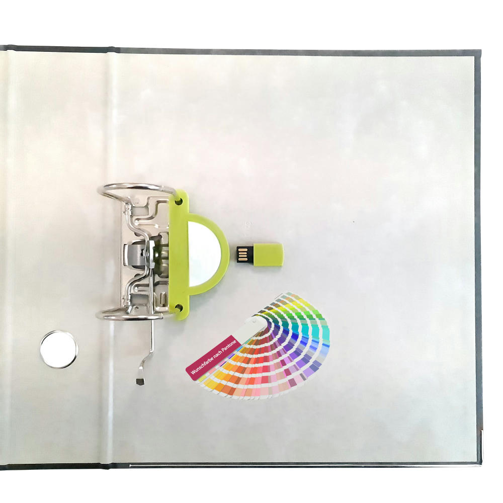 Product image USB-Stick zum Abheften in Ordner O01 USB 2.0 COB 1 GB Wunschfarbe nach Pantone Werbeartikel
