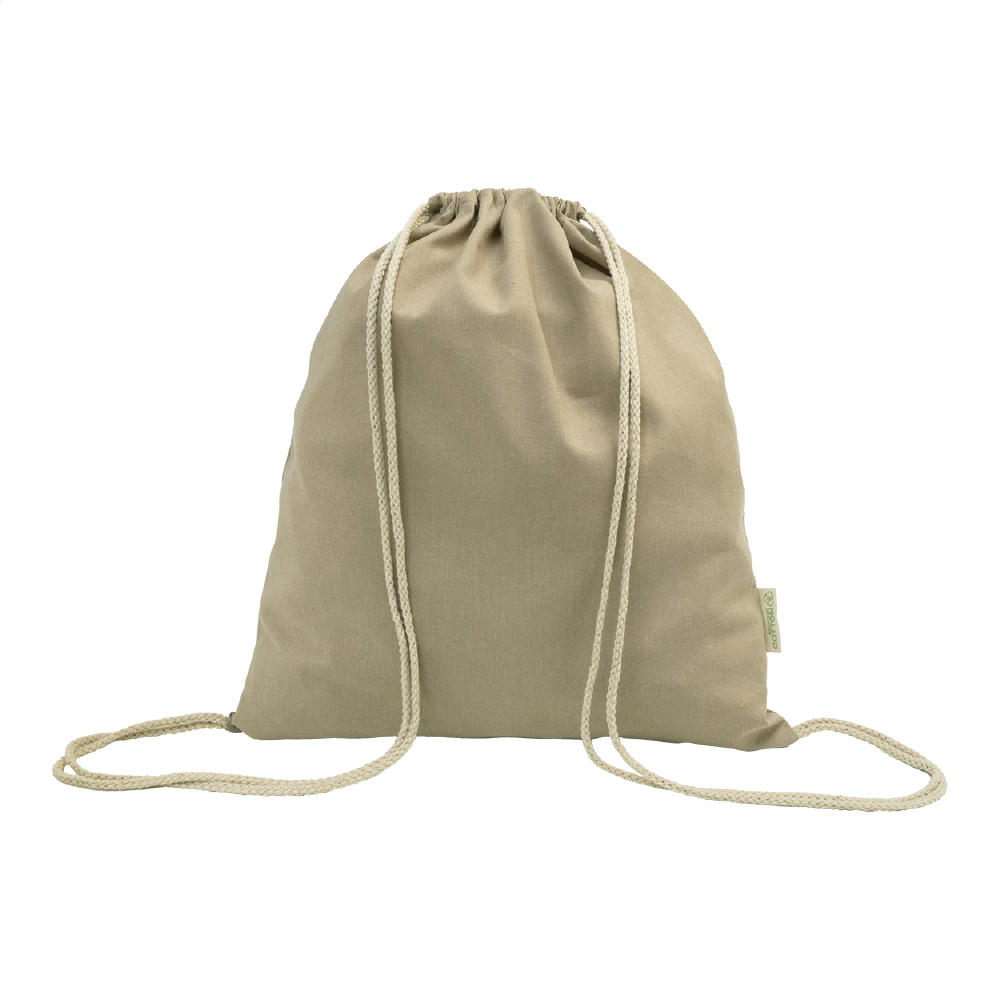 Product image Kordelzugbeutel aus recycelter Baumwolle Dropex Werbeartikel