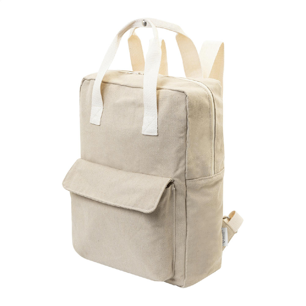Rucksack aus recyceltem Canvas Rekan Back Werbeartikel