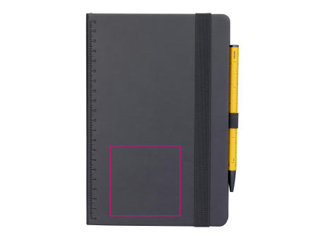 TROIKA Notizblock BLACK SLIMPAD A5 Werbeartikel
