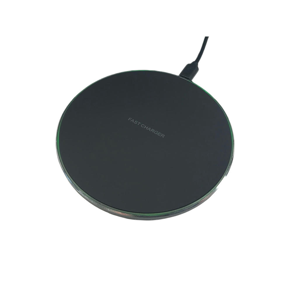 Product image Wireless Charger LED-Ring 10W Schwarz Werbeartikel